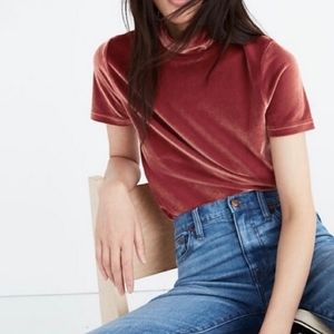Madewell Velvet Mock Neck